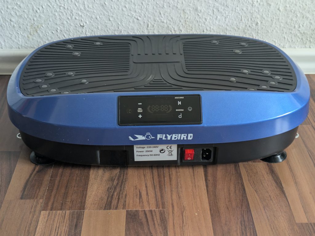 FLYBIRD Mini Vibrationsplatte von hinten
