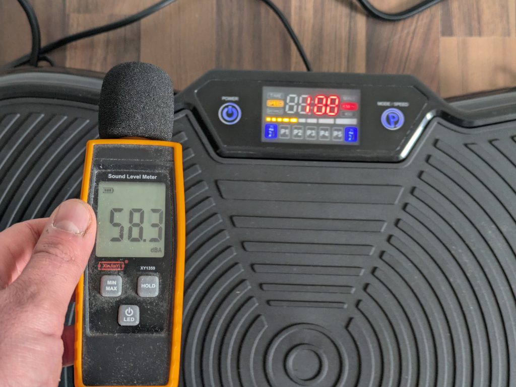 Lautstärke der Bluefin Fitness SLIM Vibrationsplatte