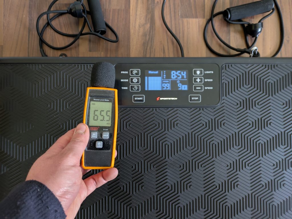 Lautstärke der Sportstech sVibe Vibrationsplatte