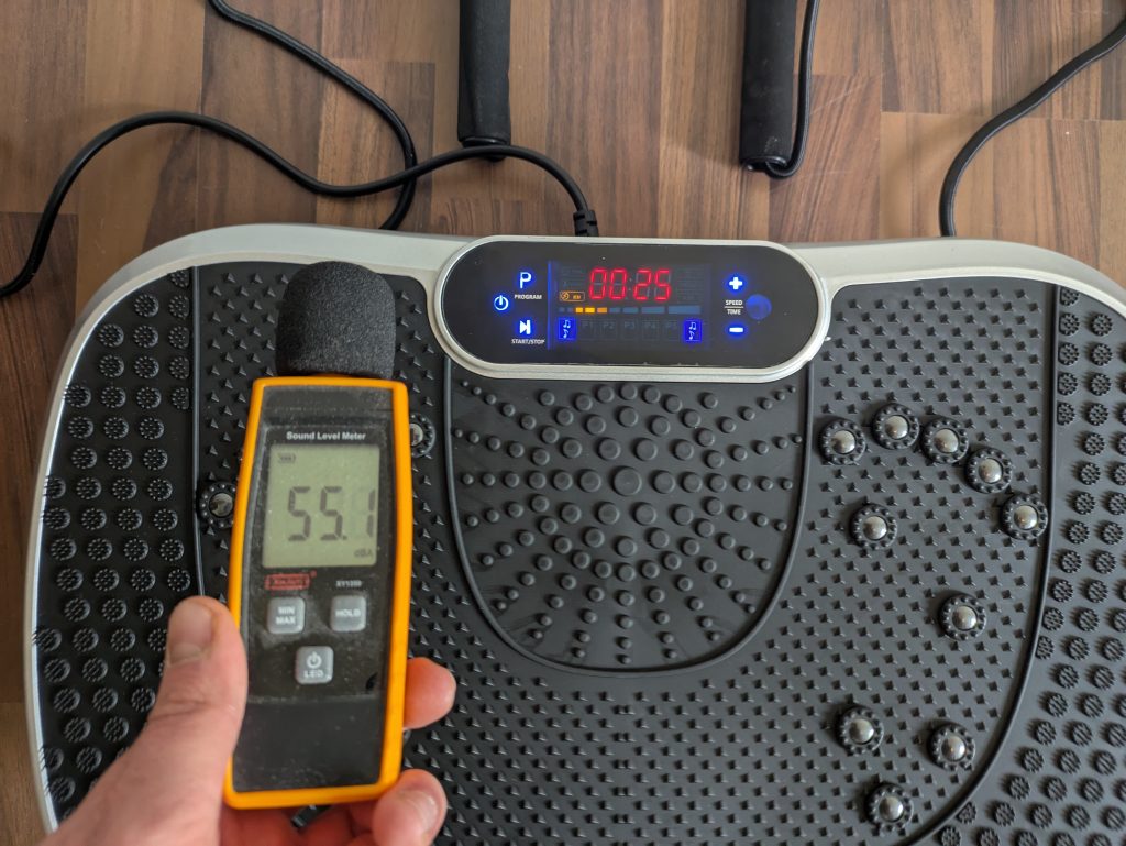 Lautstärke der WeightWorld Vibrationsplatte
