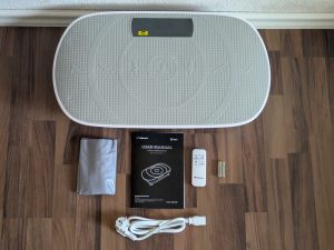 Lieferumfang der MERACH 2398P1 Vibrationsplatte