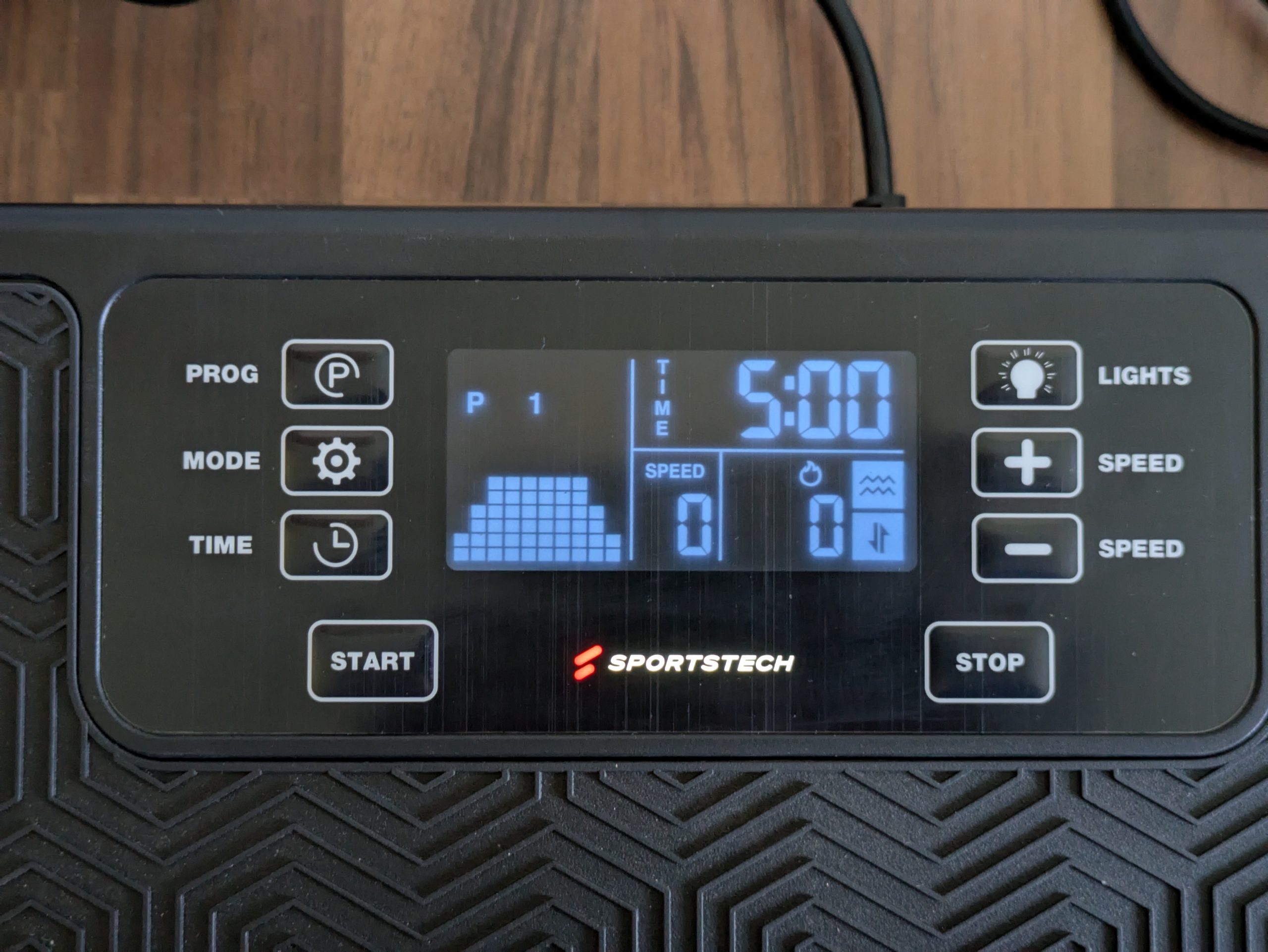 Programm 1 der Sportstech sVibe Vibrationsplatte