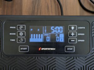 Programm 2 der Sportstech sVibe Vibrationsplatte