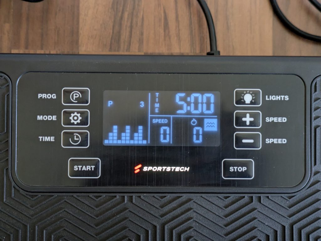 Programm 3 der Sportstech sVibe Vibrationsplatte