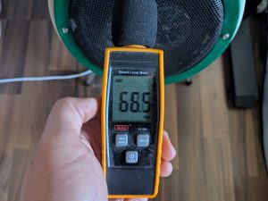 Rumpelpegelgeräusch des Audio-Technica LP60XBTBK Plattenspielers