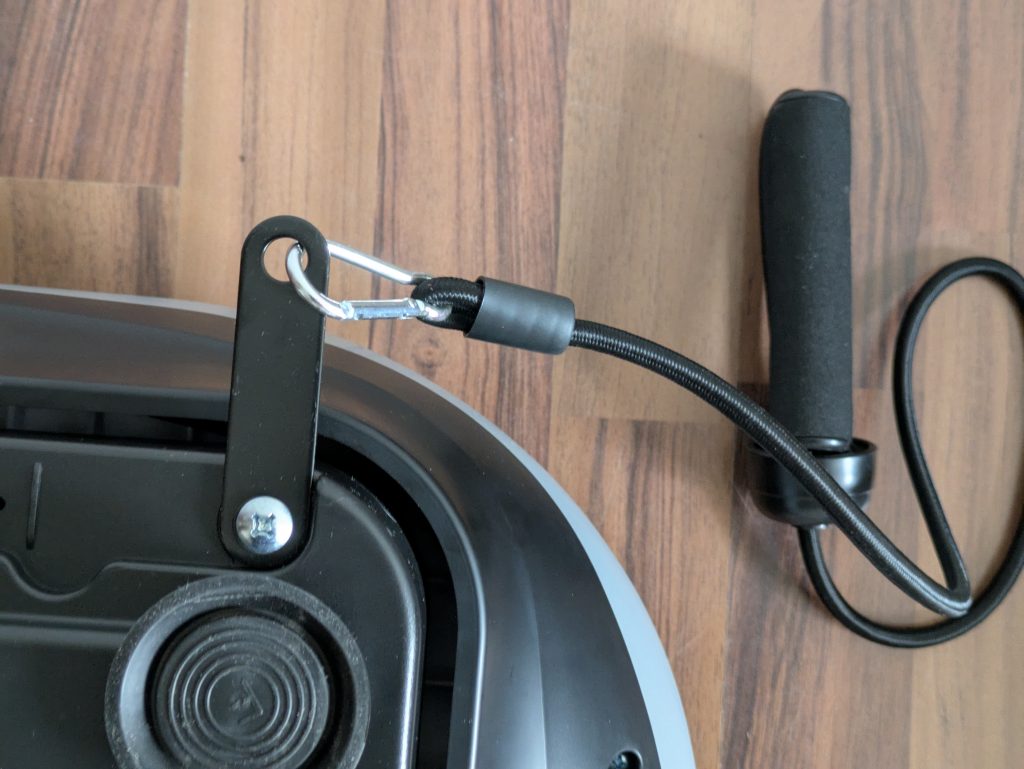 Skandika V2 Vibrationsplatte von unten mit Expandband