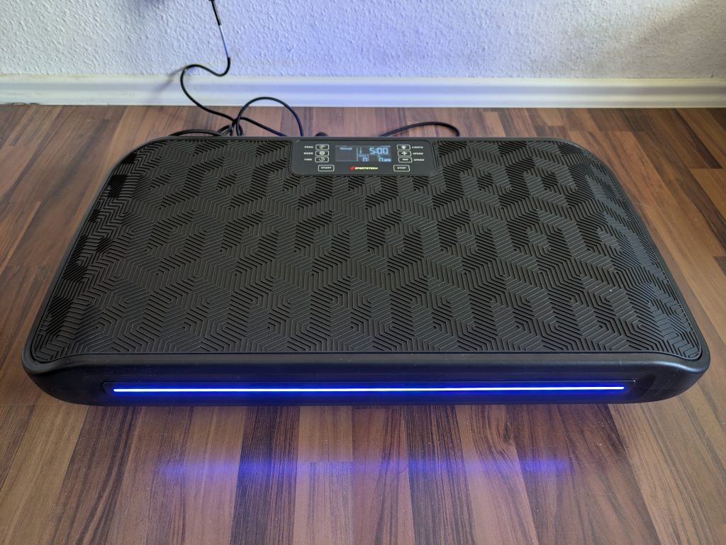 Sportstech sVibe Vibrationsplatte mit Licht von vorne