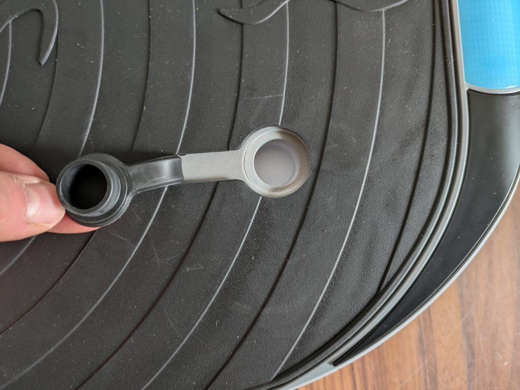 Steckplatz der Handgriffe der Skandika V2 Vibrationsplatte