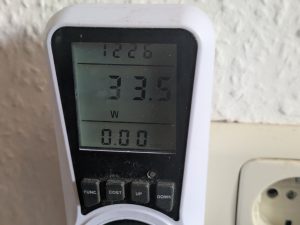Stromverbrauch der WeightWorld Vibrationsplatte