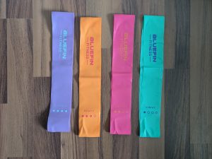 Therabänder der Bluefin Fitness SLIM Vibrationsplatte
