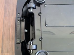 Transportrollen der Sportstech sVibe Vibrationsplatte