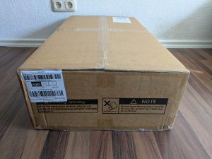 Verpackung der TLGREEN ‎Le Dzx01-2790 Vibrationsplatte von der Seite