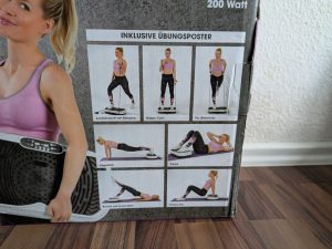 Verpackung der VITALmaxx Basic Vibrationsplatte
