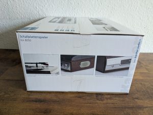Verpackung des Karcher KA 8050 Plattenspielers von der Seite