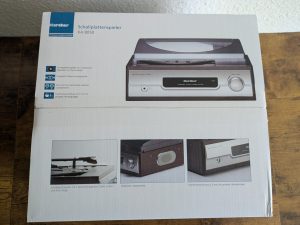 Verpackung des Karcher KA 8050 Plattenspielers von oben