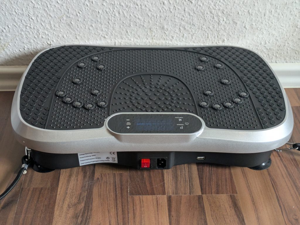 WeightWorld Vibrationsplatte von hinten