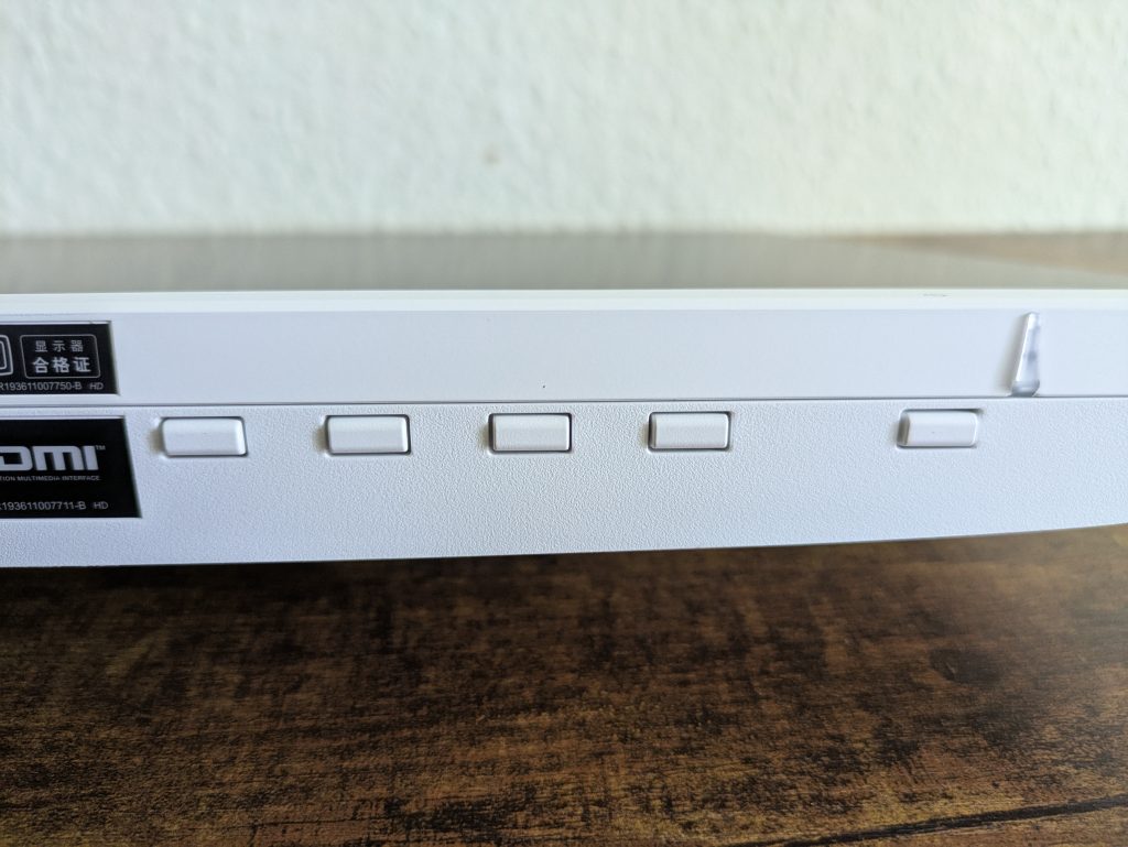 Bedientasten des HP Series 5 527sa Monitors