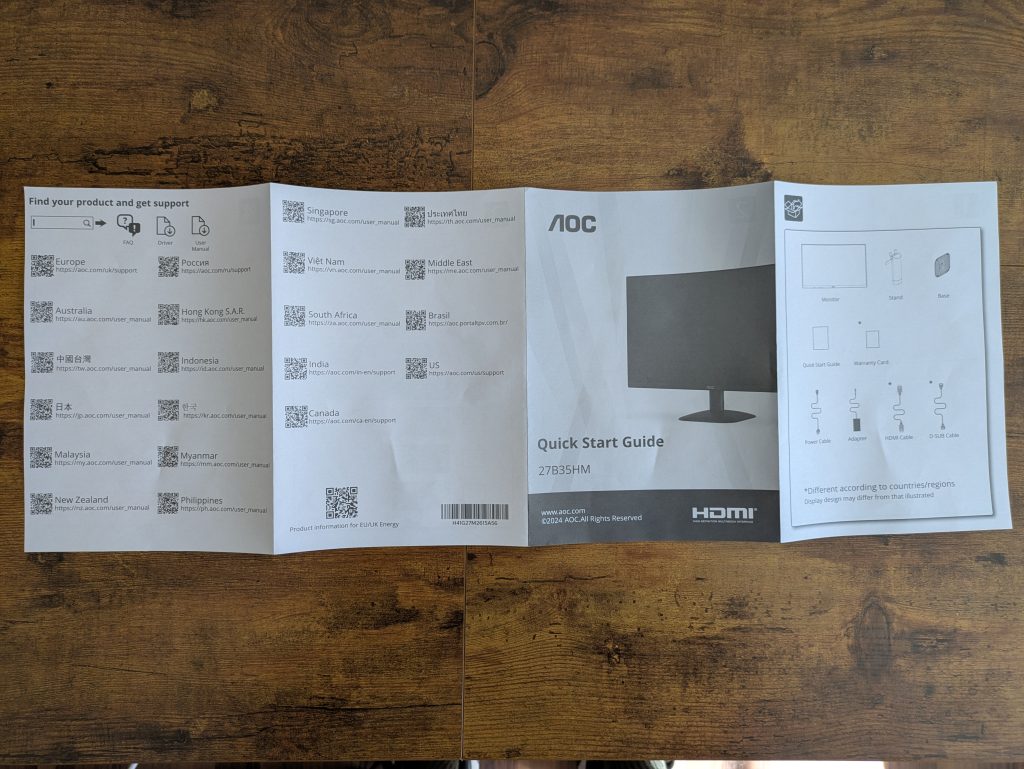 Kurzanleitung des AOC 27B35HM Monitors (3)