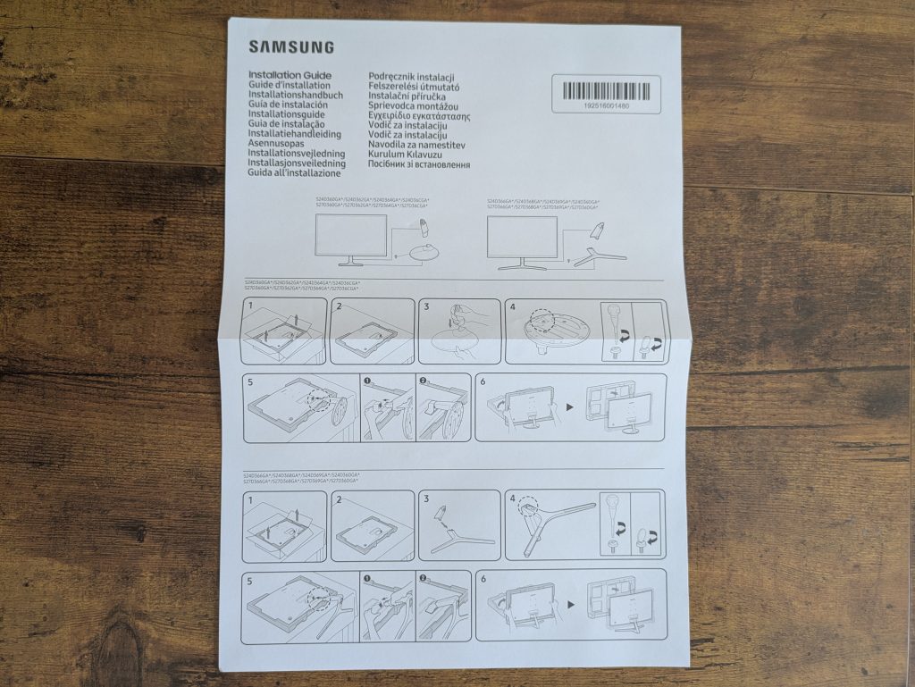 Kurzanleitung des Samsung S36GD Monitors (2)