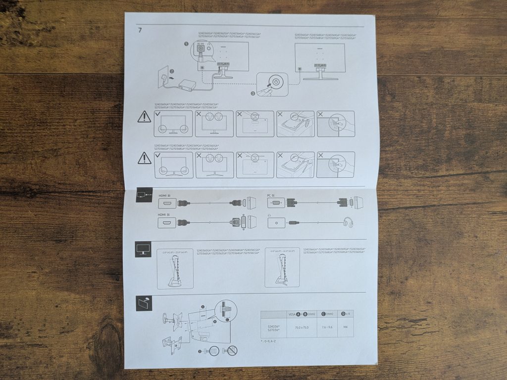Kurzanleitung des Samsung S36GD Monitors (3)