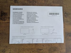 Kurzanleitung des Samsung S36GD Monitors