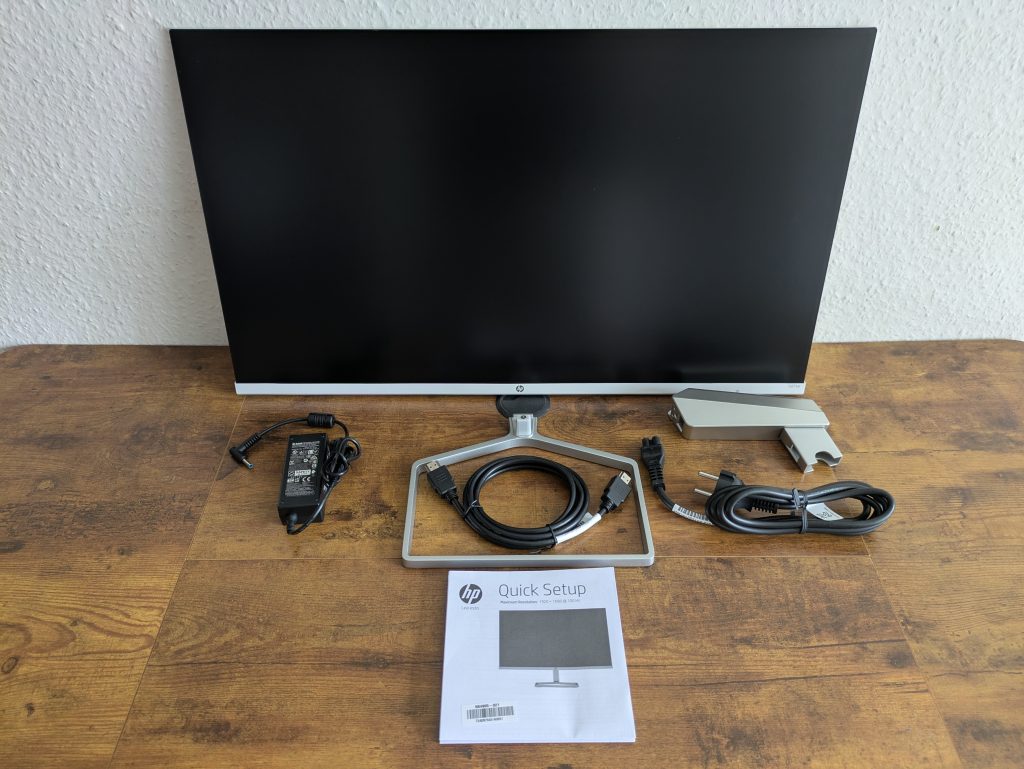 Lieferumfang des HP Series 5 527sa Monitors