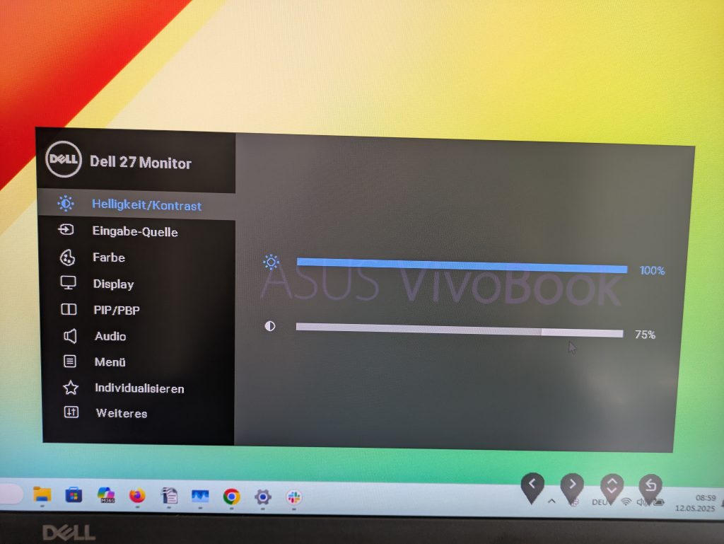 OSD-Menü des Dell S2721QSA Monitors (3)