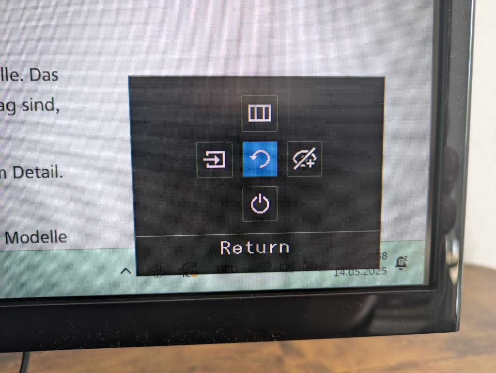 OSD-Menü des Samsung S36GD Monitors (2)