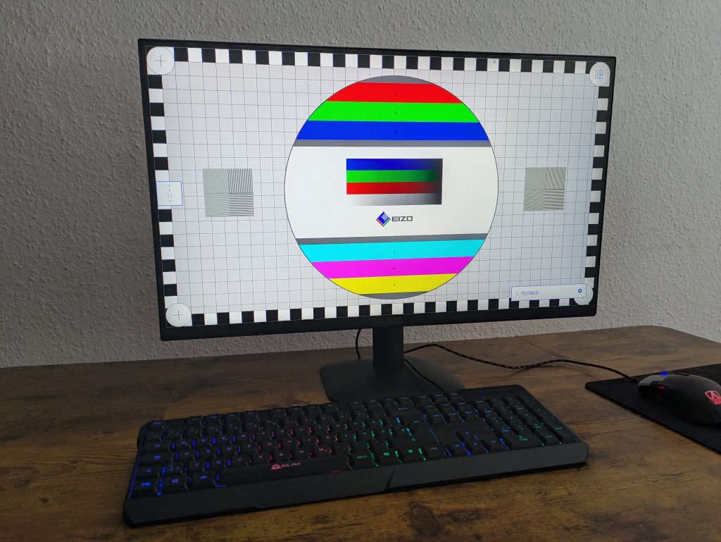 Testbild des AOC 27B35HM Monitors