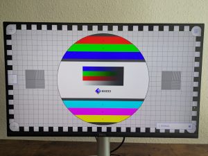 Testbild des Dell S2721QSA Monitors Frontal