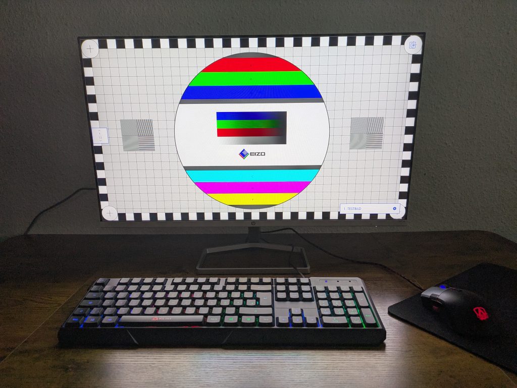 Testbild des HP Series 5 527sa Monitors (2)