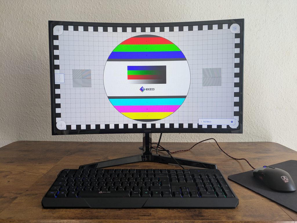 Testbild des Samsung S36GD Monitors