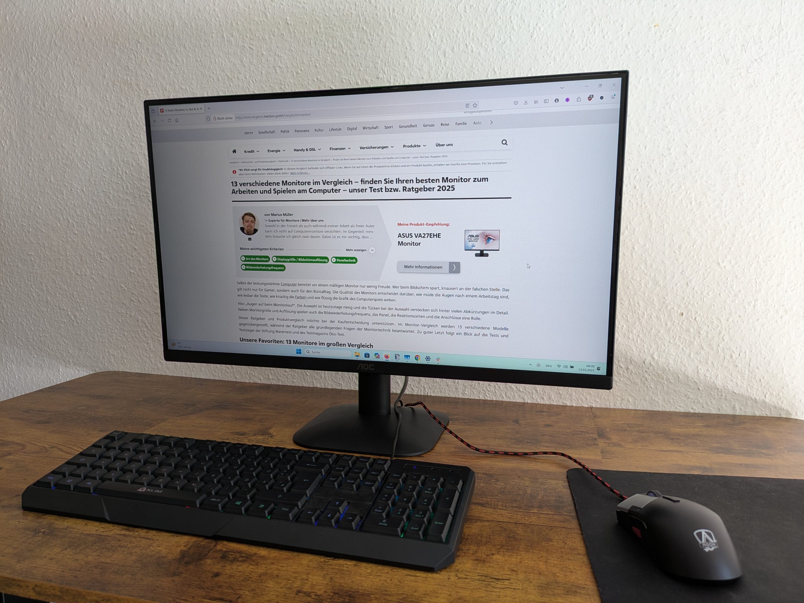 Titelbild des AOC 27B35HM Monitors