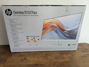 Verpackung des HP Series 5 527sa Monitors von hinten