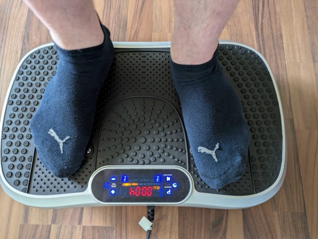 WeightWorld Vibrationsplatte im Betrieb