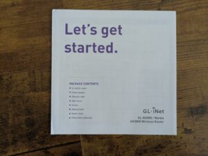 Anleitung des GL.iNet GL-B3000 Routers
