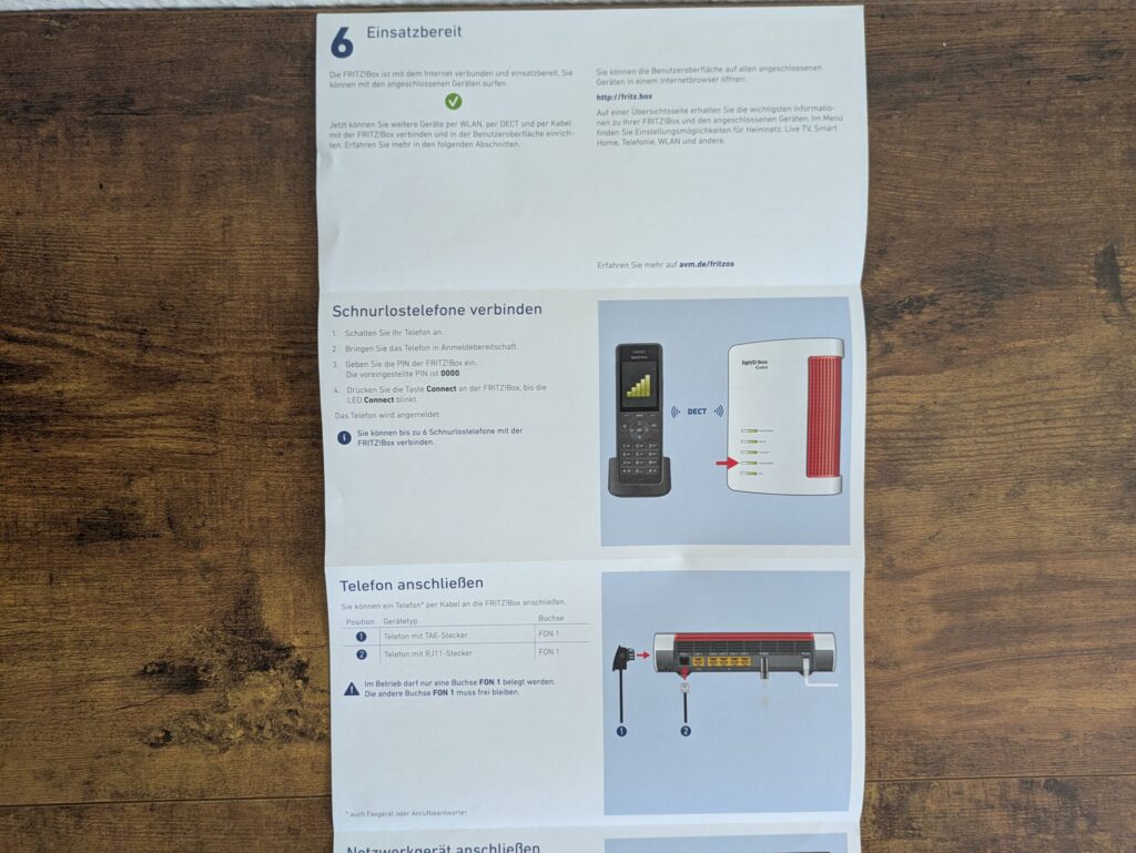 Anleitung des Verpackung des FRITZ!Box 6670 Cable Routers (4)