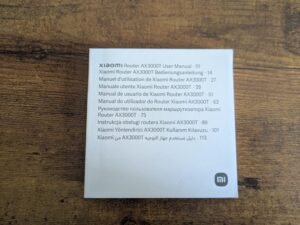 Anleitung des Xiaomi AX3000T Routers