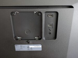 Anschlüsse des LG Electronics 34WQ500-B UltraWide Monitors