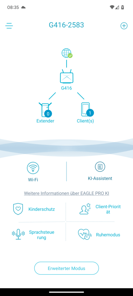 App des D-Link Eagle Pro AI G416 Routers (2)