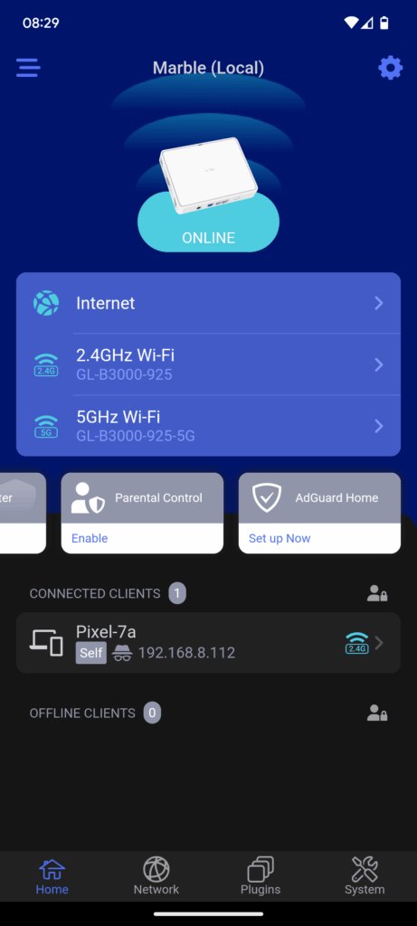 App des GL.iNet GL-B3000 Routers (2)
