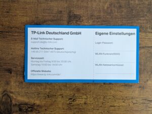 Infoblatt des TP Link VX231v Routers (2)