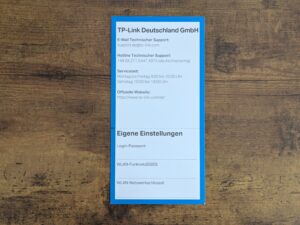 Infoblatt des TP Link VX800v Routers (2)