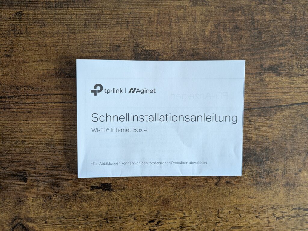 Kurzanleitung des TP Link VX231v Routers