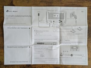 Kurzanleitung des TP Link VX231v Routers (2)