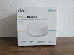 Verpackung des TP-Link Deco BE25 Routers