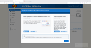 Web-Menü des Verpackung des FRITZ!Box 6670 Cable Routers (3)