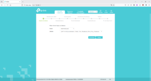 Webmenü des TP Link VX800v Routers (3)