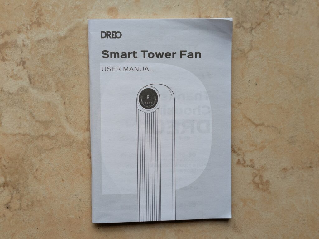 Anleitung des Dreo DR-HTF007 Nomad One Ventilators (3)