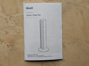 Anleitung des Levoit LTF-F362-WEU Ventilators (3)